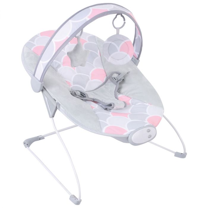 Baby-Budget FreeON Bouncer - Enjoy - met muziek & trilfunctie - speelboog - Roze - Wipstoel Baby Baby-Budget