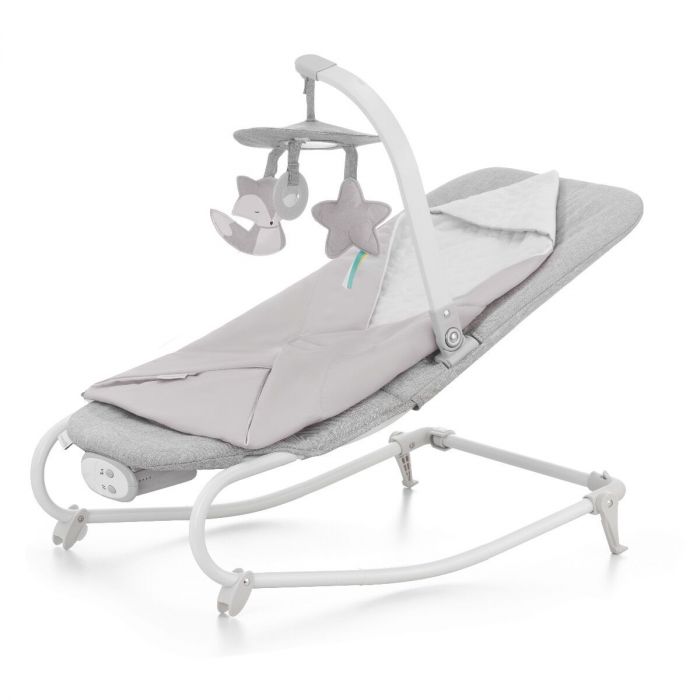 Baby-Budget | Wipstoel - schommelstoel Felio 2 - Stone Grey - Bouncer - Babyrocker - | Baby-Budget